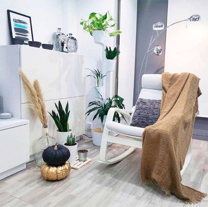 Macetero Vertical Citysens Con Riego Inteligente De 4 Macetas Blanco, Con 4 Plantas De Regalo_1