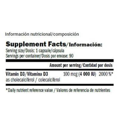 Performance Vitamin D 4000 I.u. 90 Caps