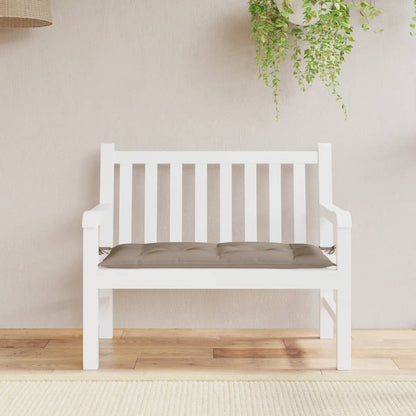 Vidaxl Cojín De Banco De Jardín Tela Oxford Gris Taupé 110x50x7 Cm_1