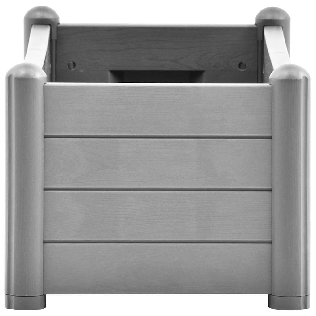 Arriate De Jardín Pp Gris Piedra 100x43x35 Cm_3