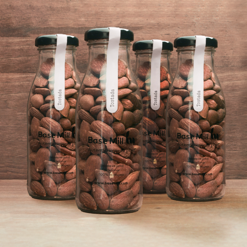 Pack Almendra Tostada Con Piel Eco (4 Botellas 145g)._2