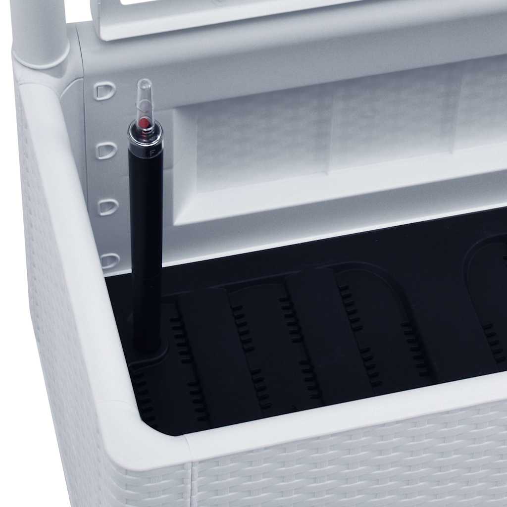 Arriate Con Enrejado Y Sistema De Riego Automático Blanco_5