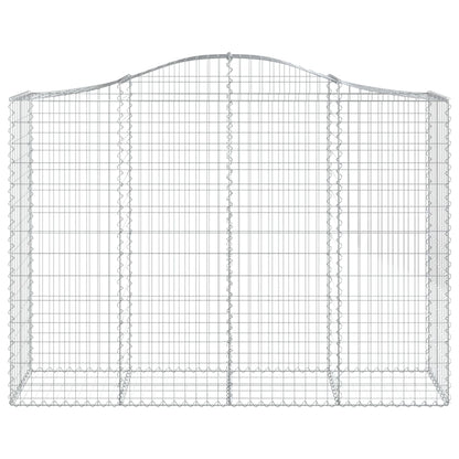 Cestas Gaviones 18 Uds Forma De Arco Hierro 200x50x140/160 Cm_3