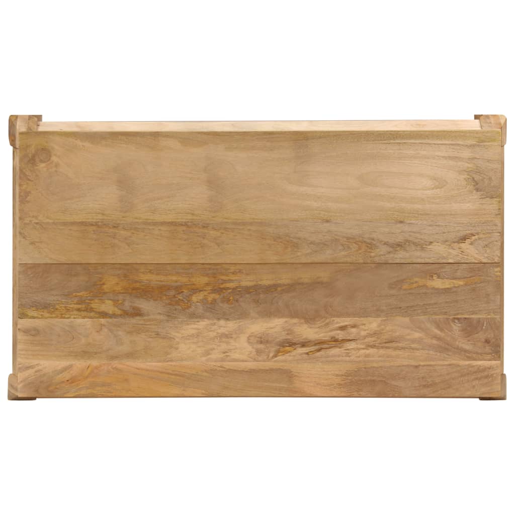 Mesa De Comedor De Madera Maciza De Mango 135x75x76 Cm_2