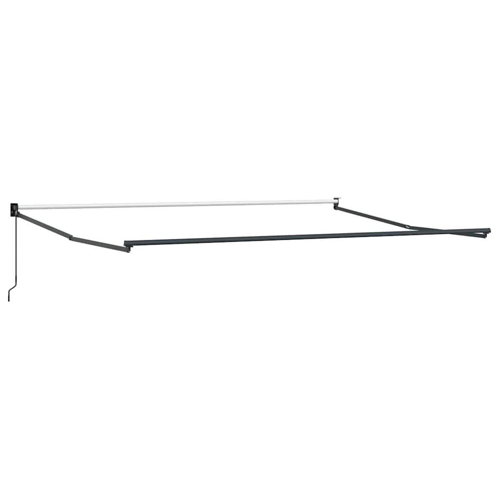 Toldo Retráctil Aluminio Y Tela Gris Antracita Y Blanco 5x3 M_4