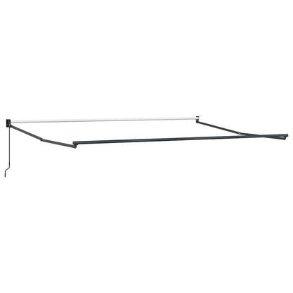 Toldo Retráctil Aluminio Y Tela Gris Antracita Y Blanco 5x3 M_4