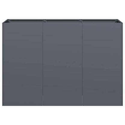 Jardinera De Acero Laminado En Frío Antracita 120x40x80 Cm_3
