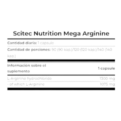 Mega Arginine 120 Caps