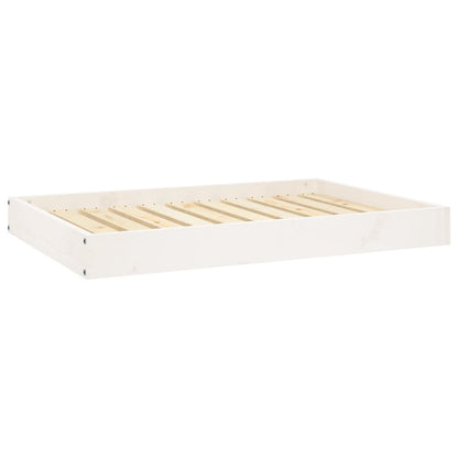Cama Para Perros Madera Maciza De Pino Blanco 91,5x64x9 Cm / Vetonek_2