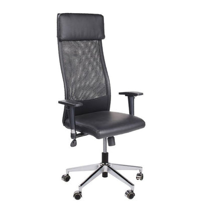 Silla De Oficina Airflow Símil, Negro, 65 X 120a128 X 65cm_0