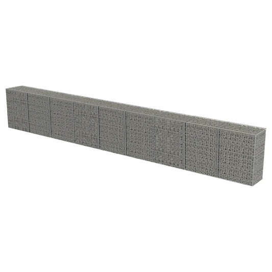 Muro De Gaviones Con Cubiertas Acero Galvanizado 900x50x100 Cm / Vetonek_0
