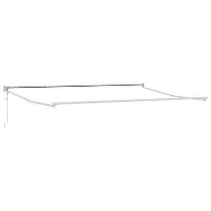 Toldo Retráctil Aluminio Y Tela Gris Antracita Y Blanco 4,5x3 M_4