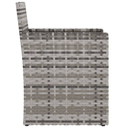 Vidaxl Sillón De Jardín Con Cojín Ratán Sintético Gris_4