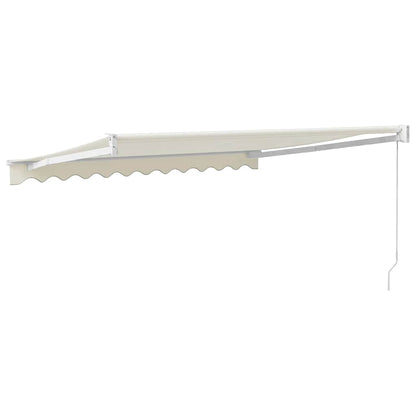 Toldo Retráctil Aluminio Y Tela Color Crema 3x2,5 M_4