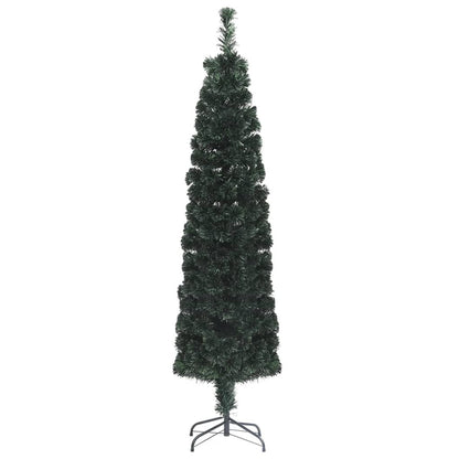 Vidaxl Árbol Navidad Artificial Estrecho Soporte Fibra Óptica 150 Cm_1
