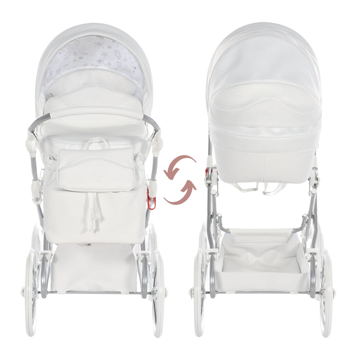 Carro De Muñecas Dolce Classic_white-silver_1