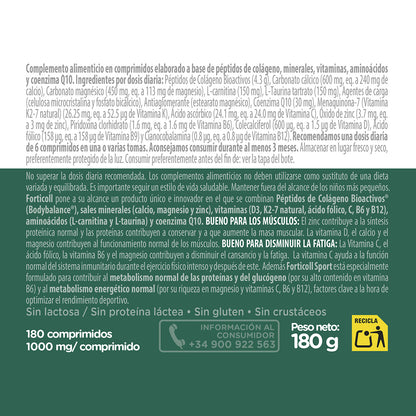 Colágeno Bioactivo Sport Forticoll, 180 comprimidos