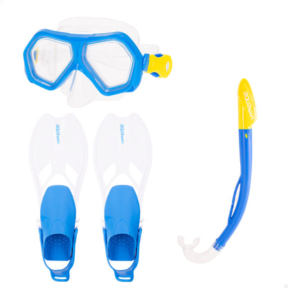 Aqua Sport Set Gafas De Buceo Niños C/tubo Y Aletas T.27-31_0