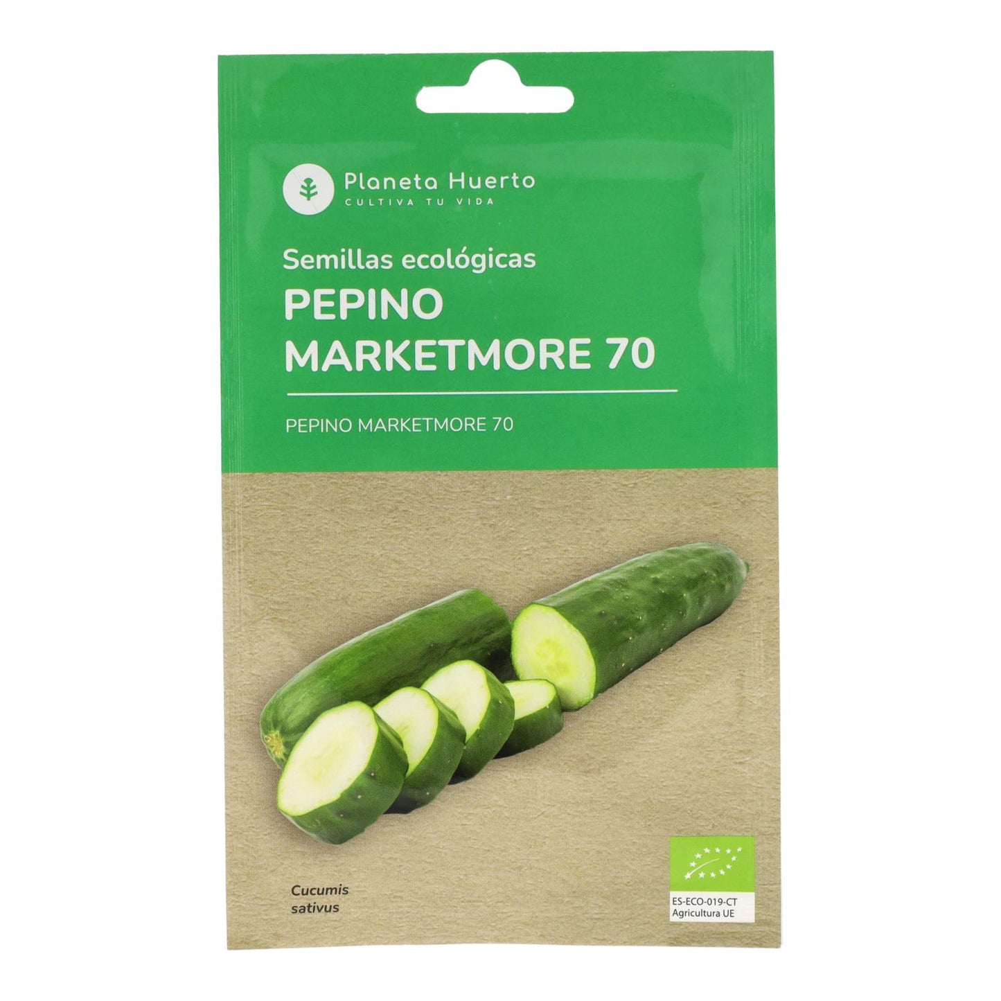 Semillas de Pepino marketmore ecológicas Planeta Huerto