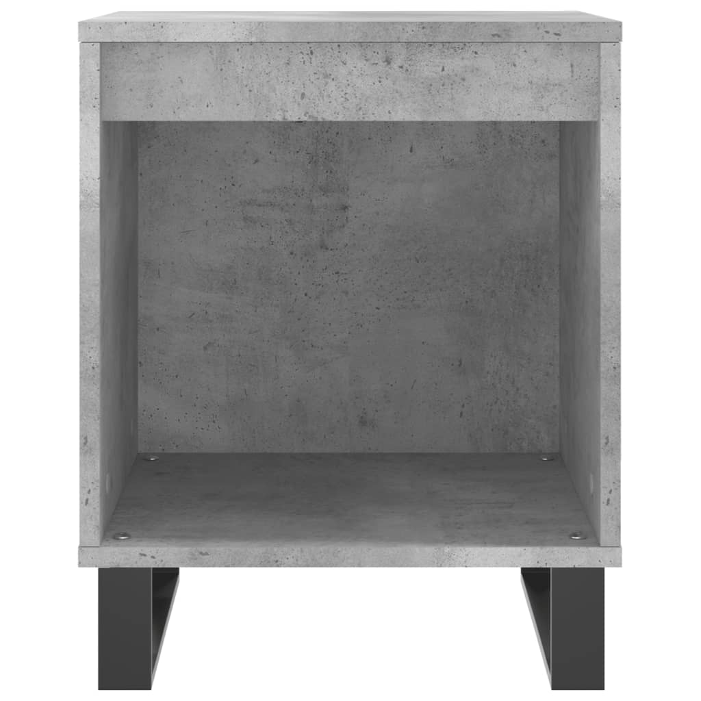 Mesitas Noche 2 Uds Madera Ingeniería Gris Hormigón 40x35x50 Cm_3