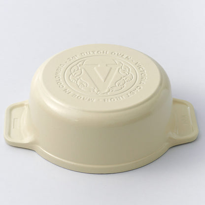Victoria Horno Holandés Hierro Fundido Esmaltado White Sable Inducción 20cm/ 1,9l_4