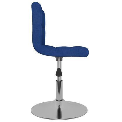 Taburete De Cocina Giratorio De Tela Azul_2