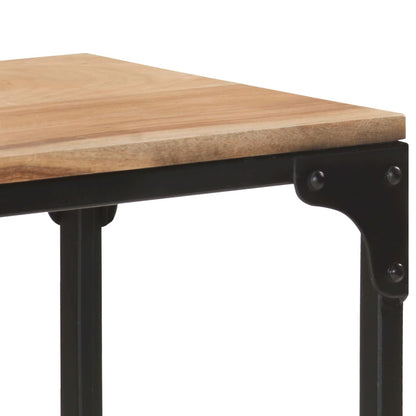 Mesa Consola De Madera Maciza De Acacia 110x30x75 Cm_4