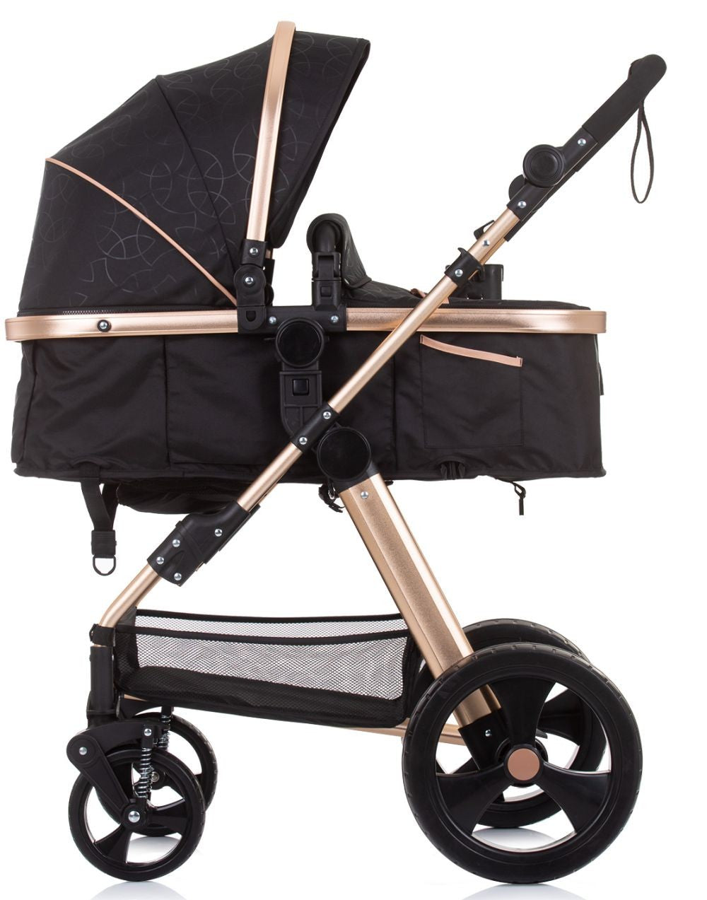 Carrito De Bebé Havana Trío Convertible Hasta 22 Kg Con Bolso Y Mosquitera Ebony_1