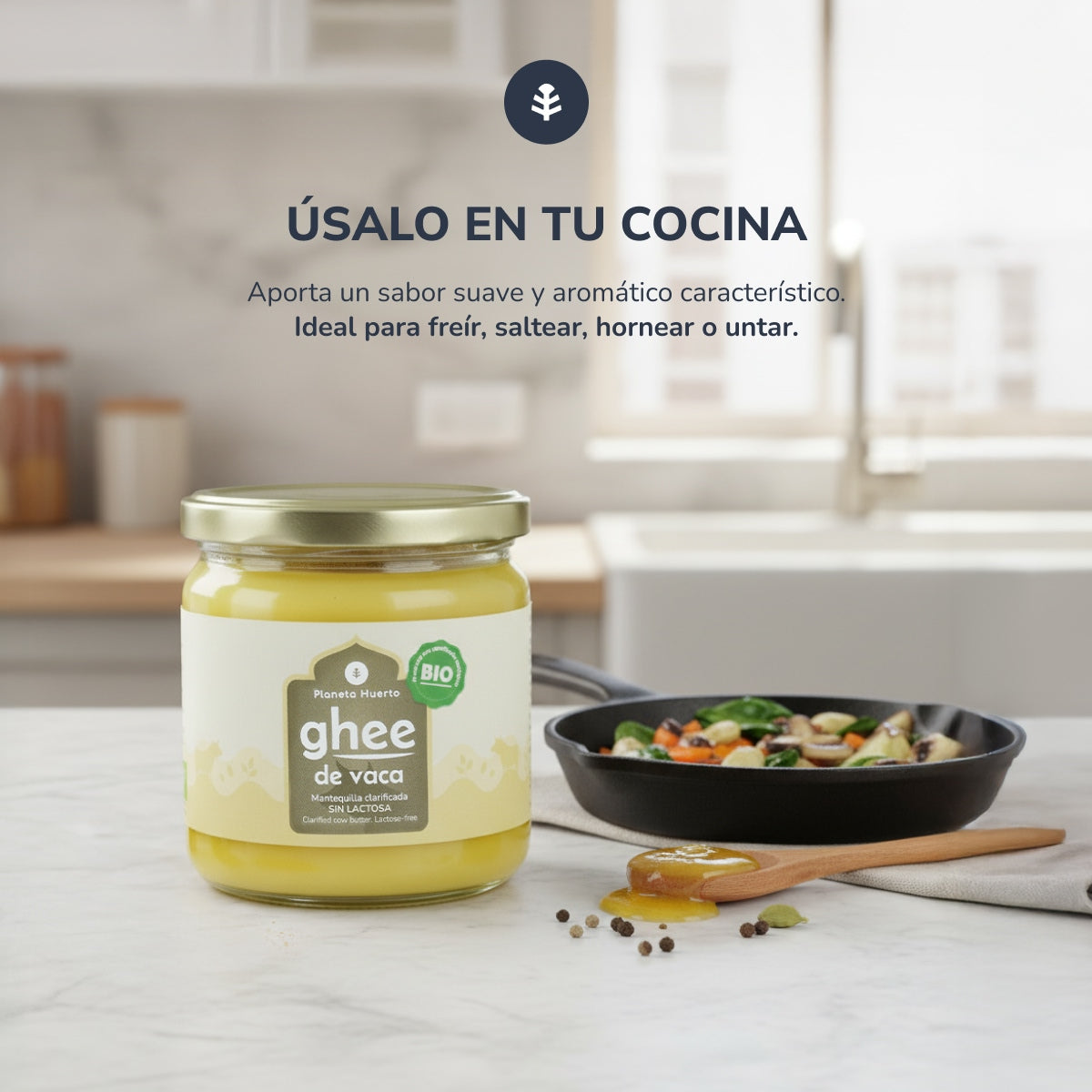Pack 6x Ghee mantequilla clarificada ECO Planeta Huerto 500 g