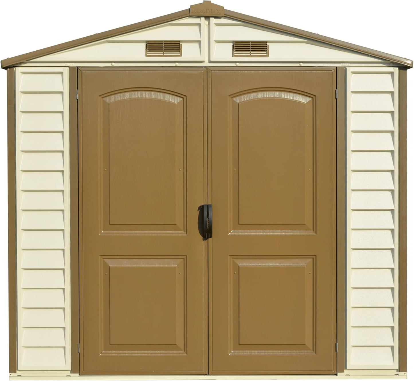 Duramax - Caseta Jardín - Storeall 8x6 -  Pvc - Color Marfil Y Marrón_3