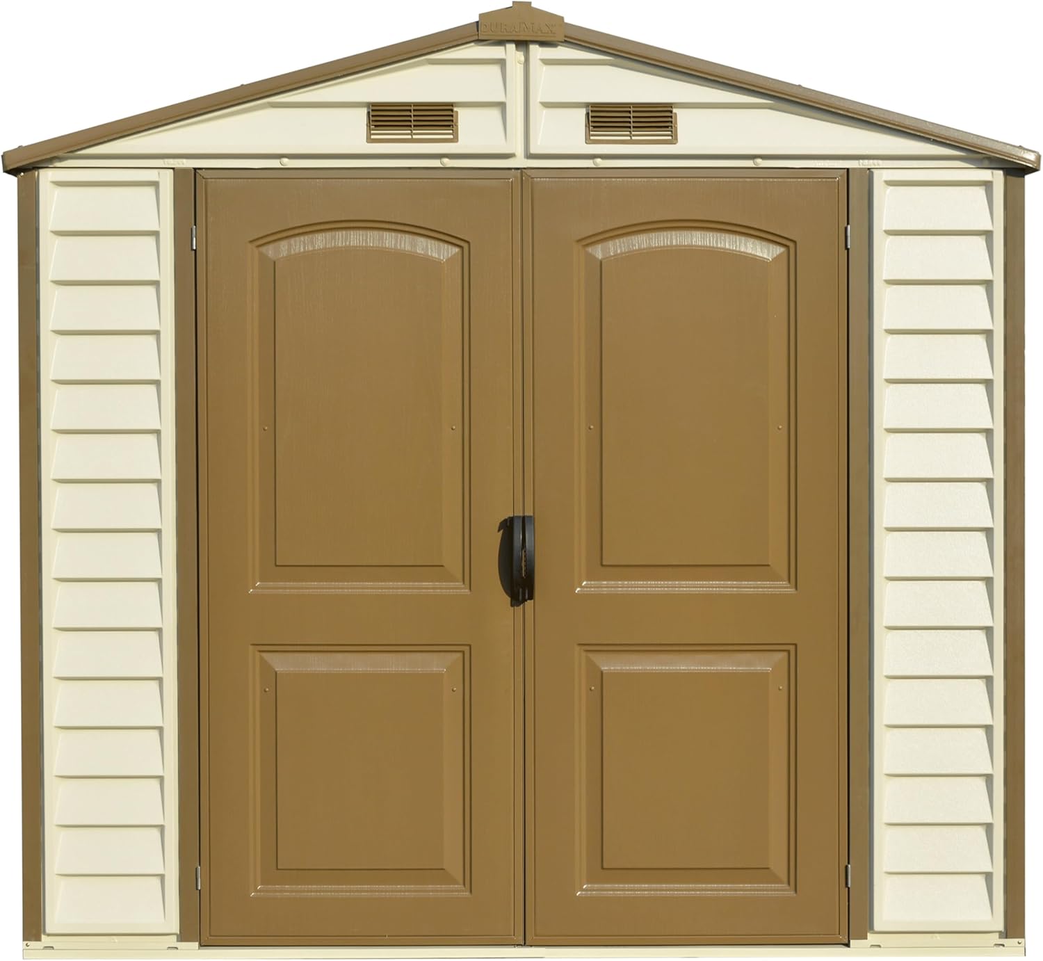 Duramax - Caseta Jardín - Storeall 8x6 -  Pvc - Color Marfil Y Marrón_3