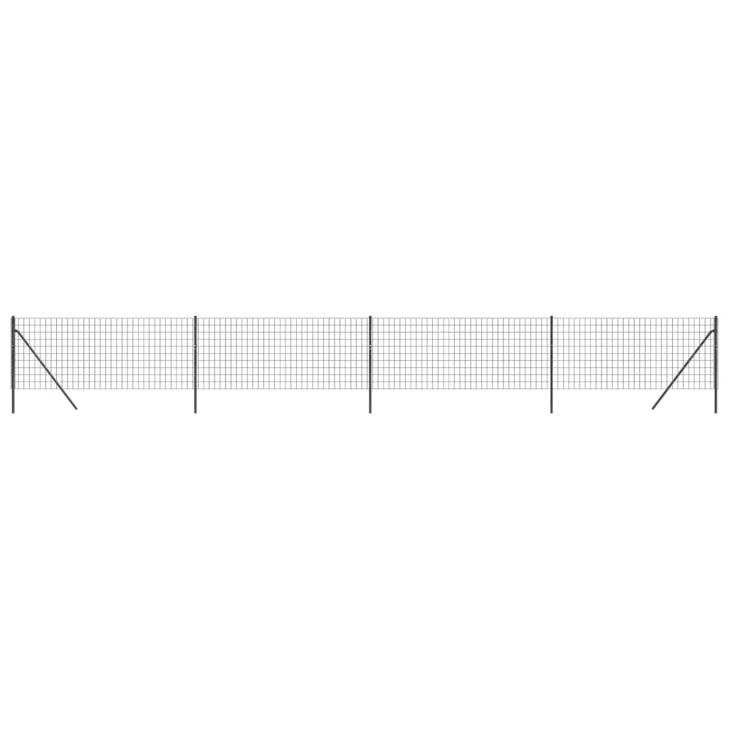 Cerca De Alambre De Acero Galvanizado Gris Antracita 1x10 M / Vetonek_1
