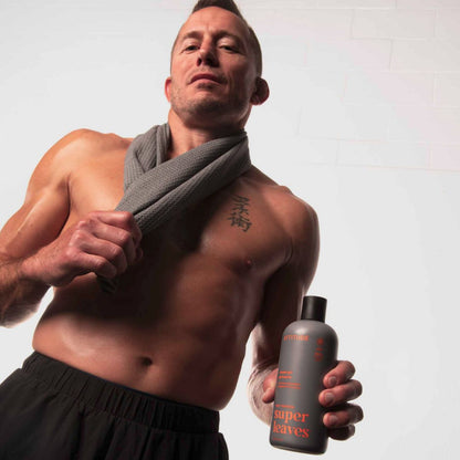 Super leaves men Gel de ducha - Pachulí y bourbon, Attitude, 415mL