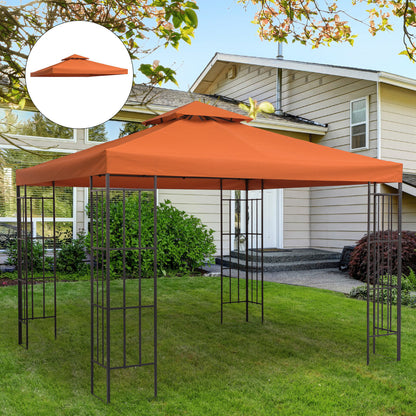 Outsunny Techo De Reemplazo 3x3m Para Estructura De Carpa Cenador Rojo_1