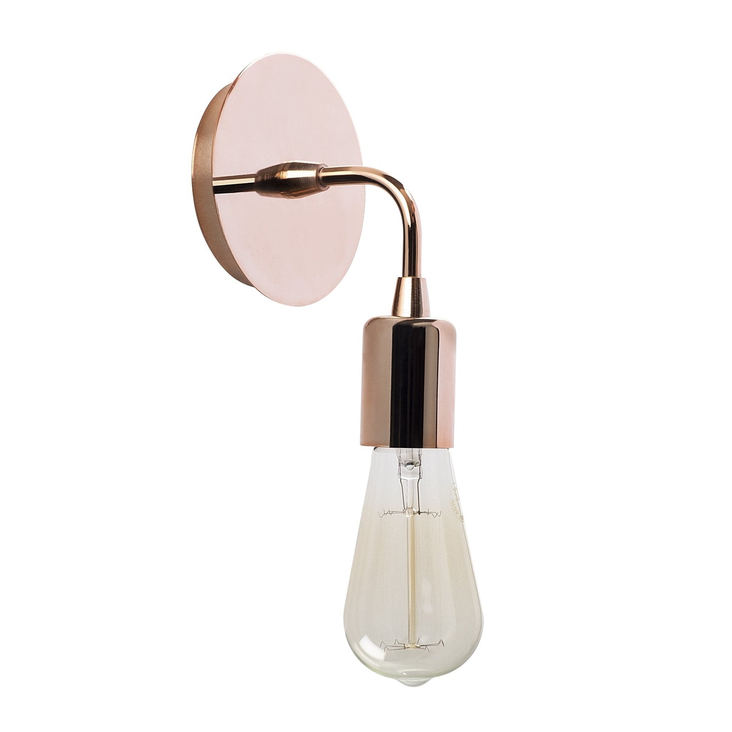 Aplique De Pared, Metal , Cobre, 12x12x20, Casquillo E 27 Max 40 W_2