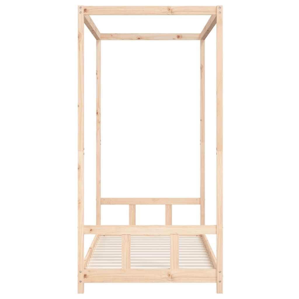 Vidaxl Estructura De Cama Infantil Madera Maciza De Pino 90x190 Cm_4
