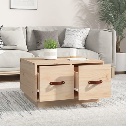 Mesa De Centro De Madera Maciza De Pino 60x53x35 Cm_1