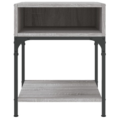 Mesita De Noche 2 Uds Madera Ingeniería Gris Sonoma 40x41x50 Cm_3