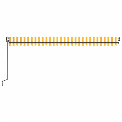 Toldo Automático Led Sensor De Viento Amarillo Blanco 500x350cm_2