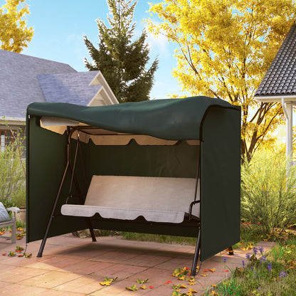 Outsunny Funda Columpios Jardín Con Cremallera Cubierta Muebles De Exterior_3