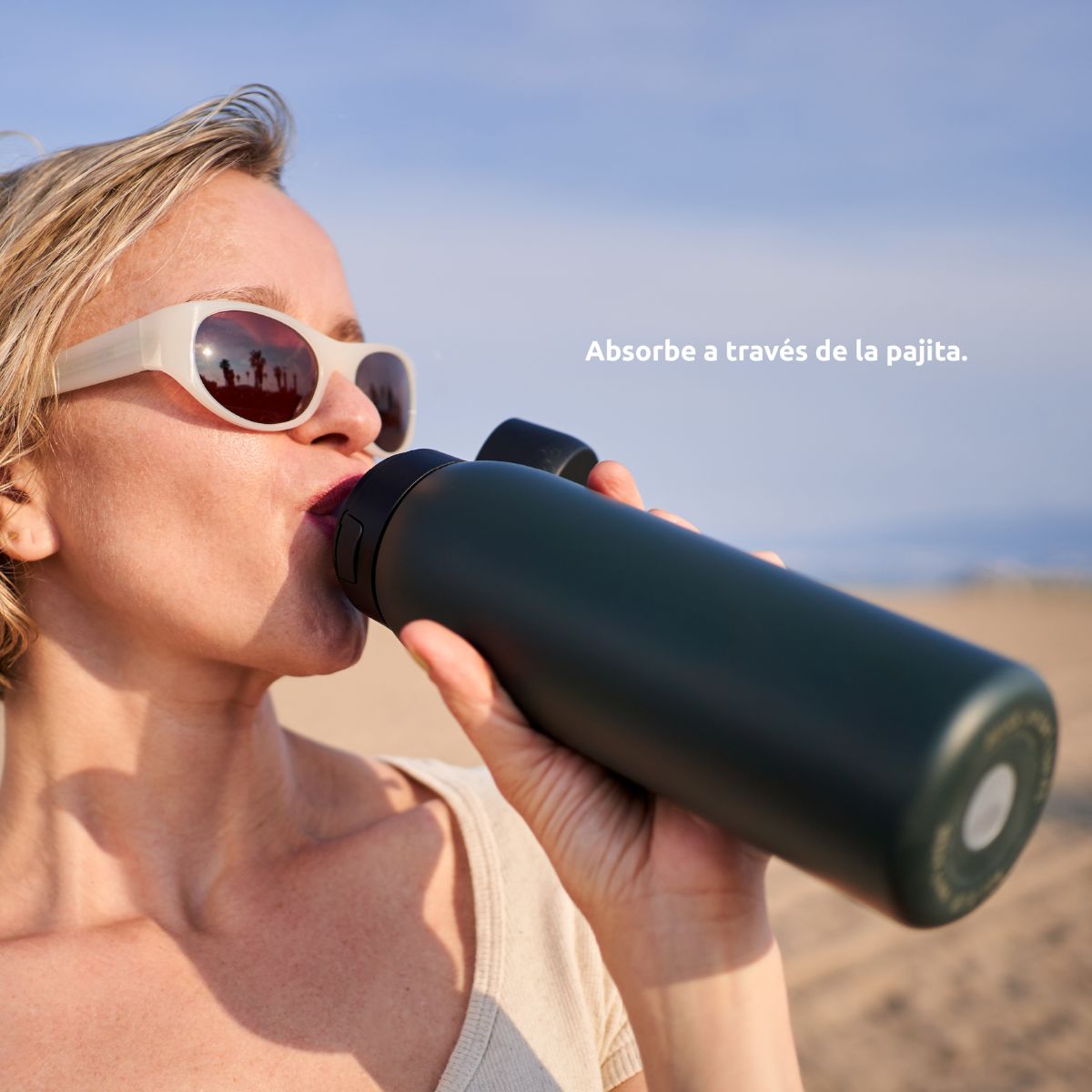 Botella con filtro potabilizador BottlePro Adventure TappWater 740 ml