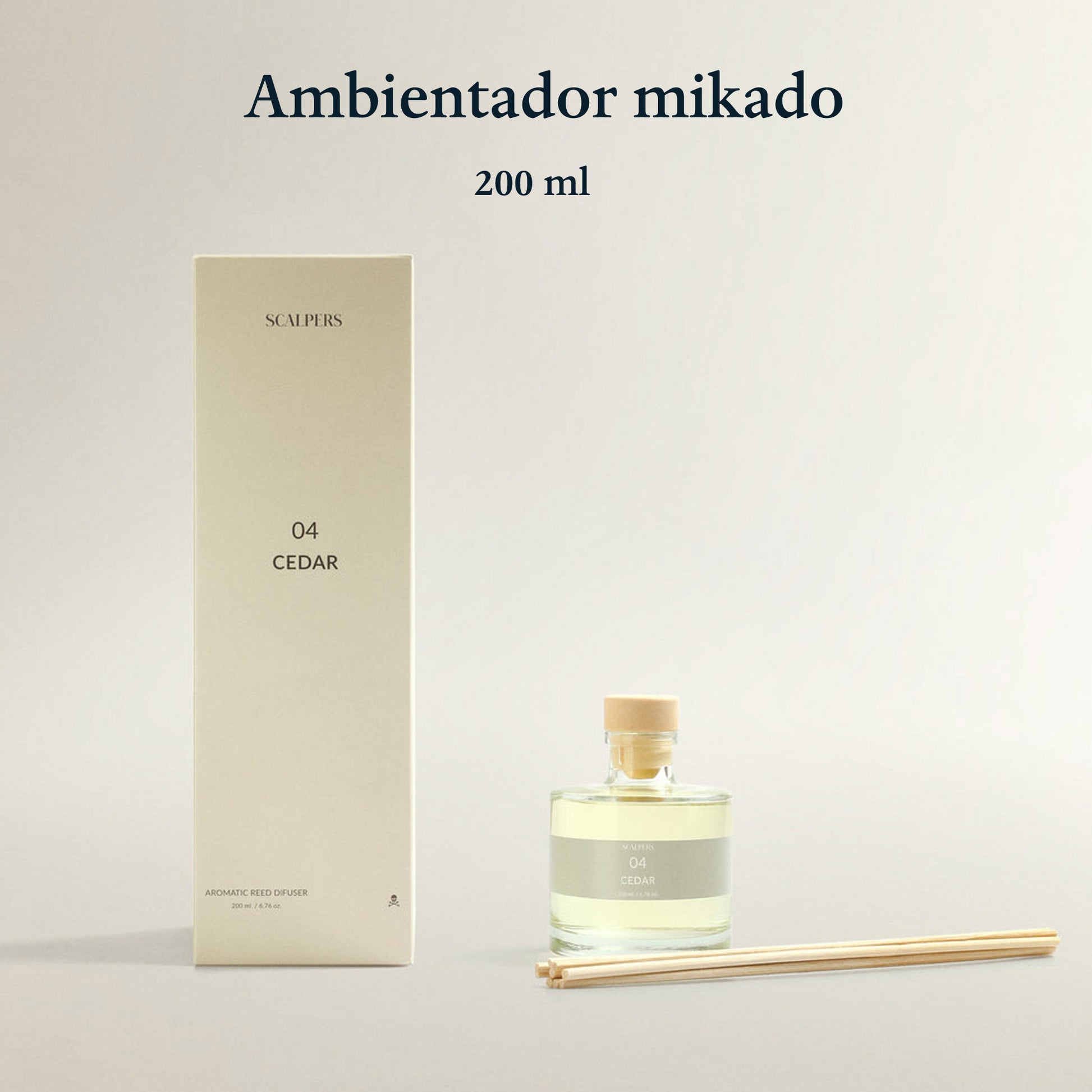 Difusor Mikado 200ml Cedro Scalpers_1