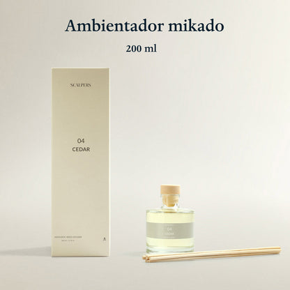 Difusor Mikado 200ml Cedro Scalpers_1