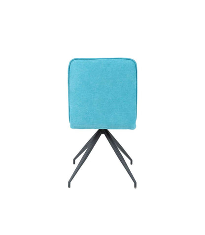 Pack 2 Sillas Carol Tapizado En Tela Terciopelo Azul Turquesa, 88cm(alto) 48cm(ancho) 59.5_4