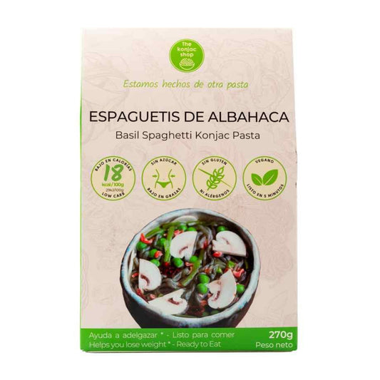 Espaguetis konjac albahaca The Konjac Shop 270g