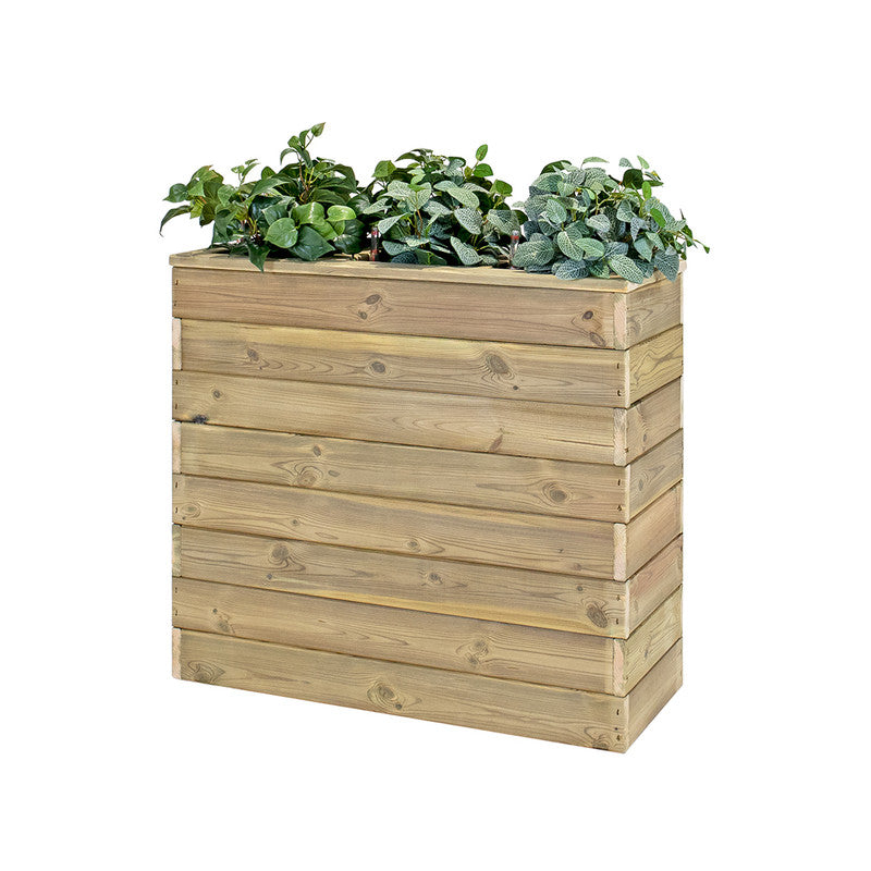 Jardinera De Madera Con Autorriego 86x34x80 Cm Nidum Basic Hortalia_0