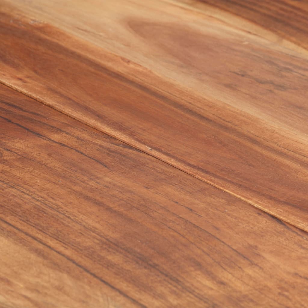 Mesa De Comedor Madera Maciza Con Acabado Sheesham 160x80x75 Cm_3