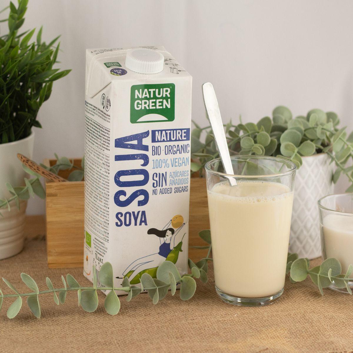 Pack 6 x Bebida de Soja Nature BIO sin Azúcares NaturGreen 1 L