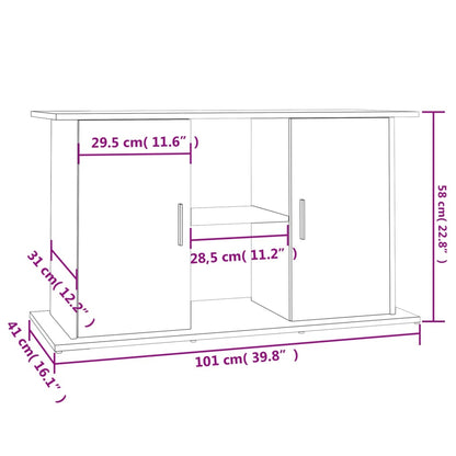 Vidaxl Soporte Para Acuario Madera De Ingeniería Blanco 101x41x58 Cm_2