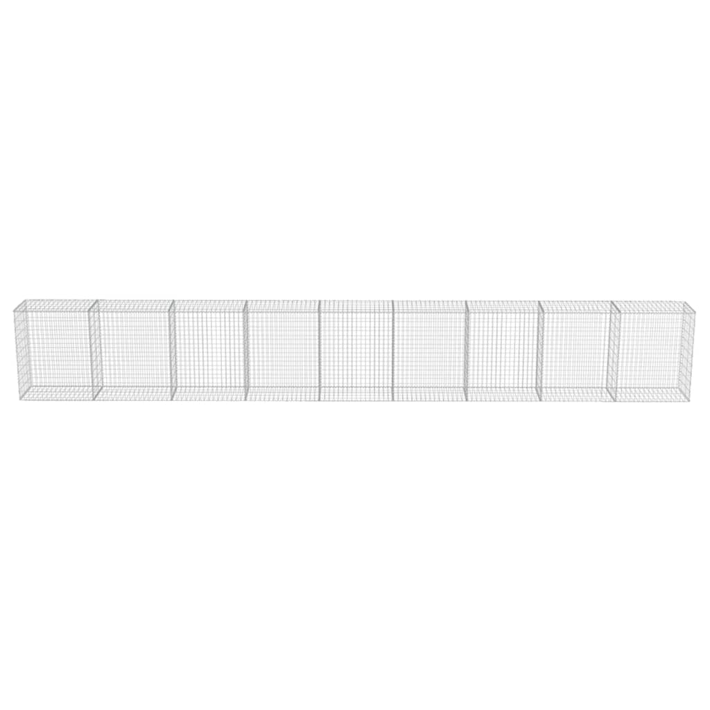 Muro De Gaviones Con Cubiertas Acero Galvanizado 900x50x100 Cm / Vetonek_1